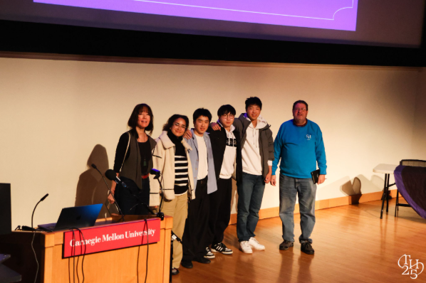 A photo of the Hand Music project in action.